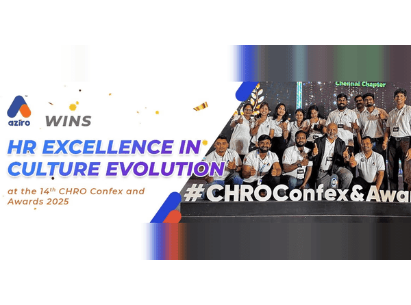 Aziro Wins HR Excellence in Culture Evolution at the 14th CHRO Confex and Awards 2025